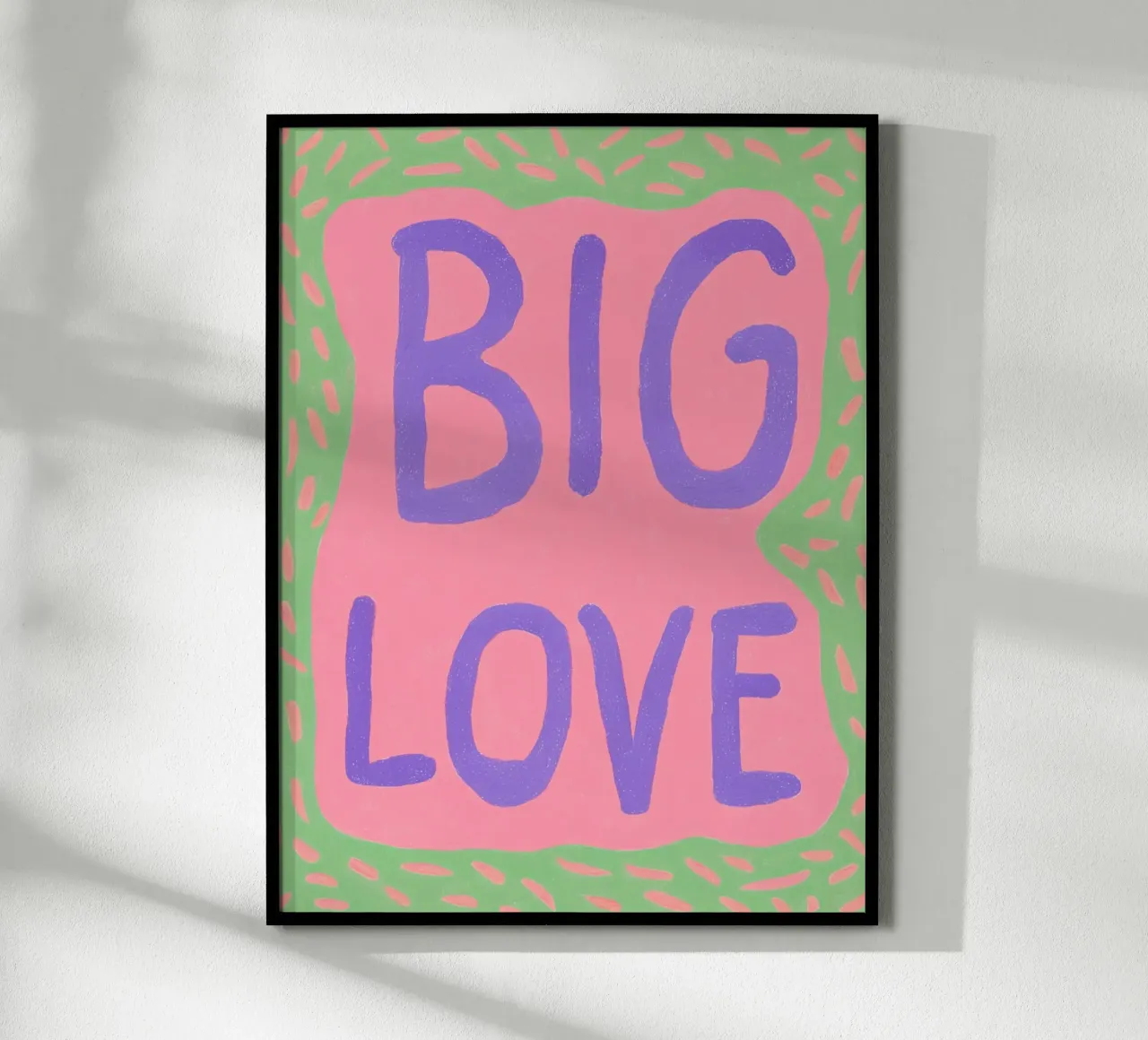 Con grande affetto, frohe Herzen poster con telaio in plastica da Carinaprint