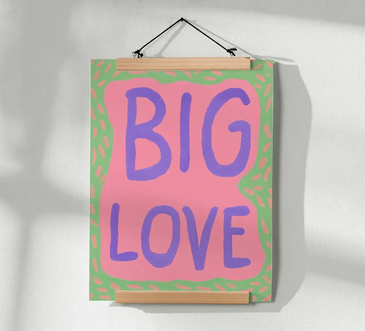 Con grande affetto, frohe Herzen poster con telaio in plastica da Carinaprint