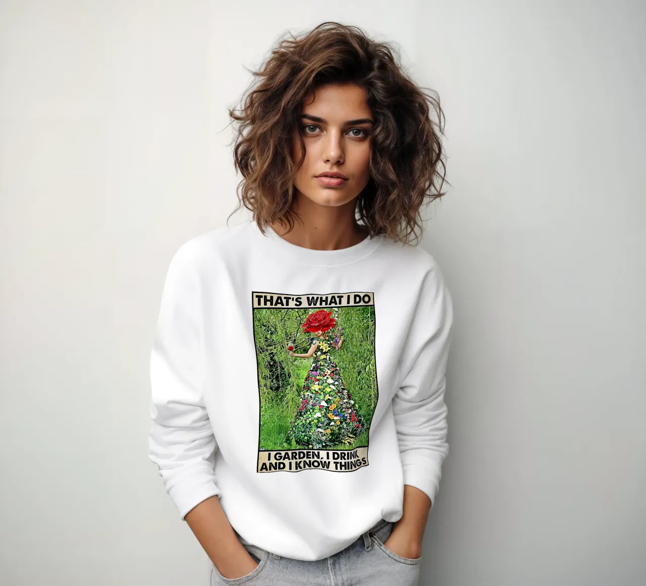 Ecco cosa faccio: faccio giardinaggio, bevo e so tutto. felpa da Aaronshop