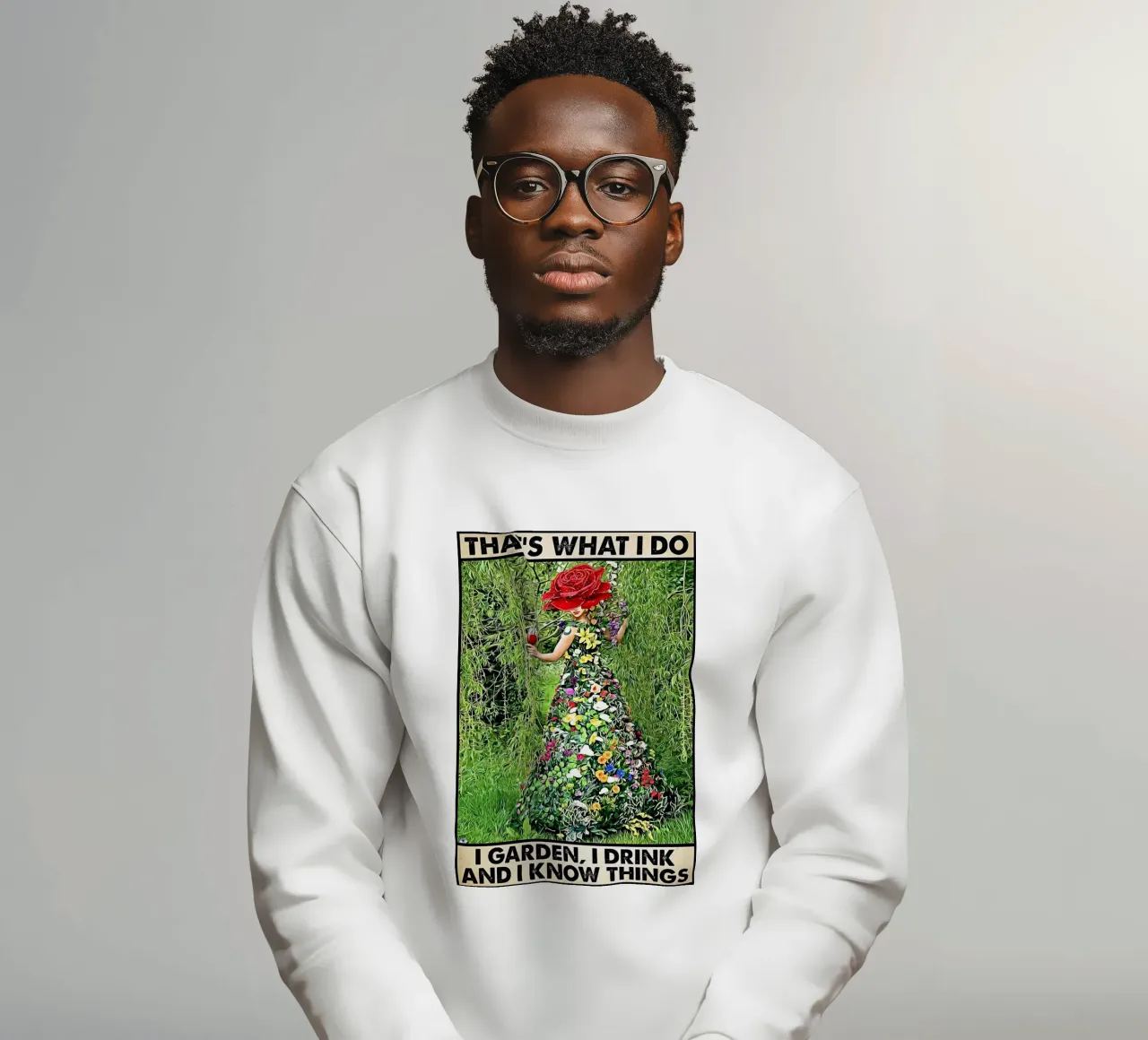 Ecco cosa faccio: faccio giardinaggio, bevo e so tutto. felpa da Aaronshop
