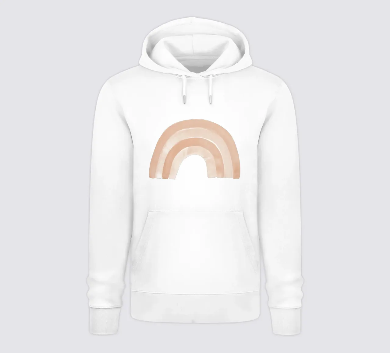 Arcobaleno corallo morbido felpa con cappuccio da NouveauPrints