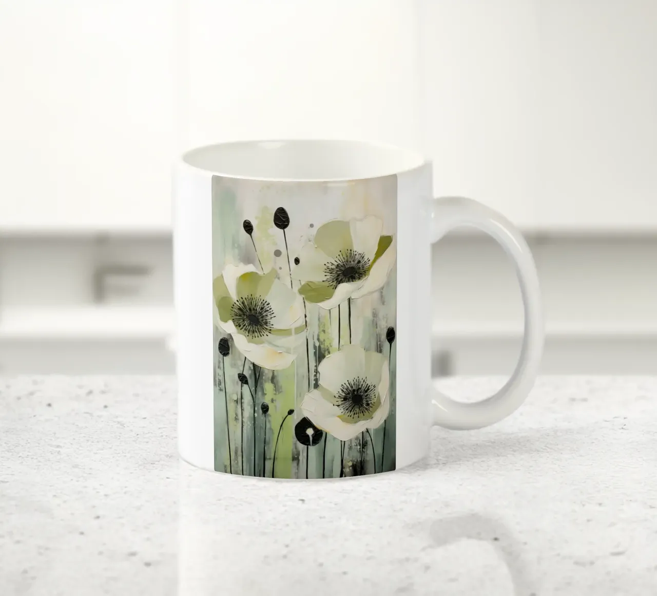 Verde papavero tazza in ceramica da Imagine