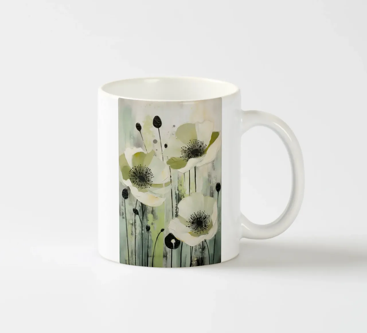 Verde papavero tazza in ceramica da Imagine