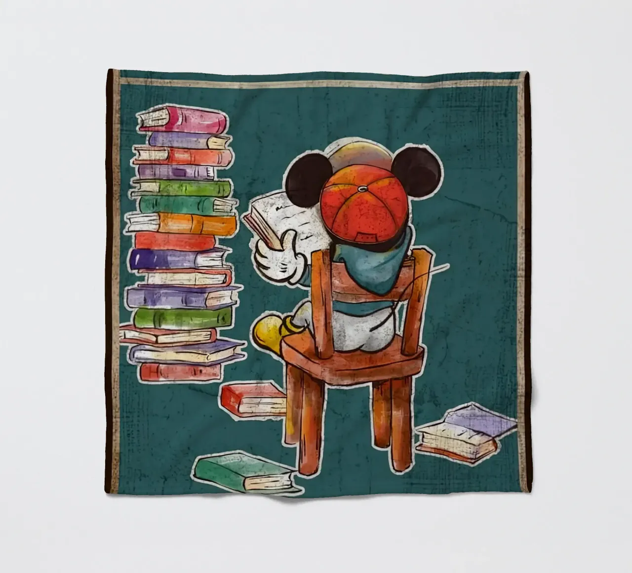 Das tue ich: Ich lese Bücher und vergesse Dinge Fleecedecke von Aaronshop