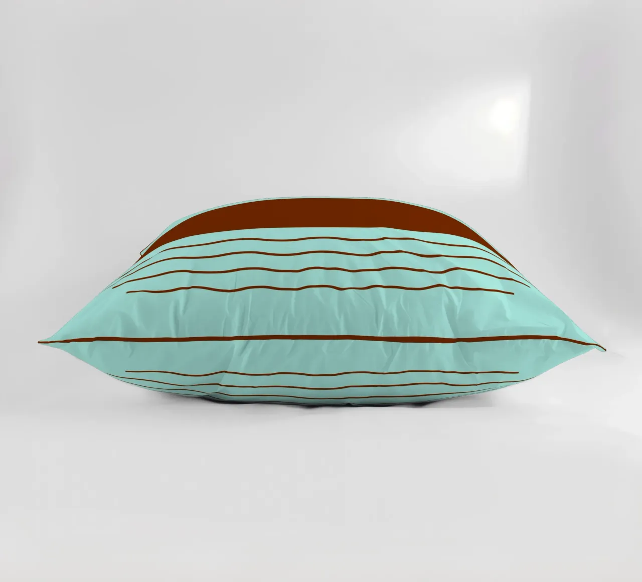 Boho Sunset Waves | Abstract Retro Art cuscino da Une Affaire de Filles