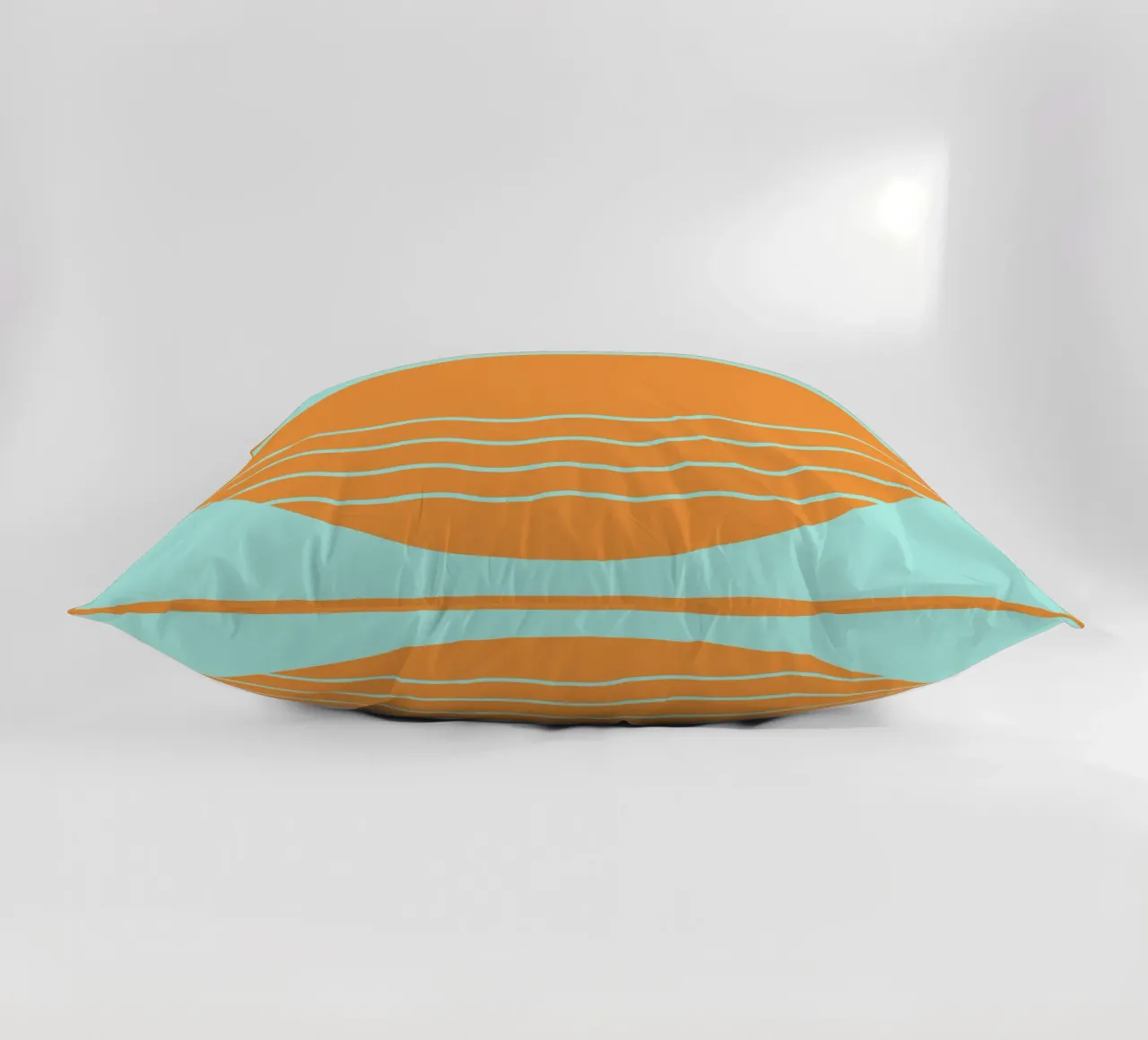 Boho Sunset Waves | Abstract Retro Art - II cuscino da Une Affaire de Filles
