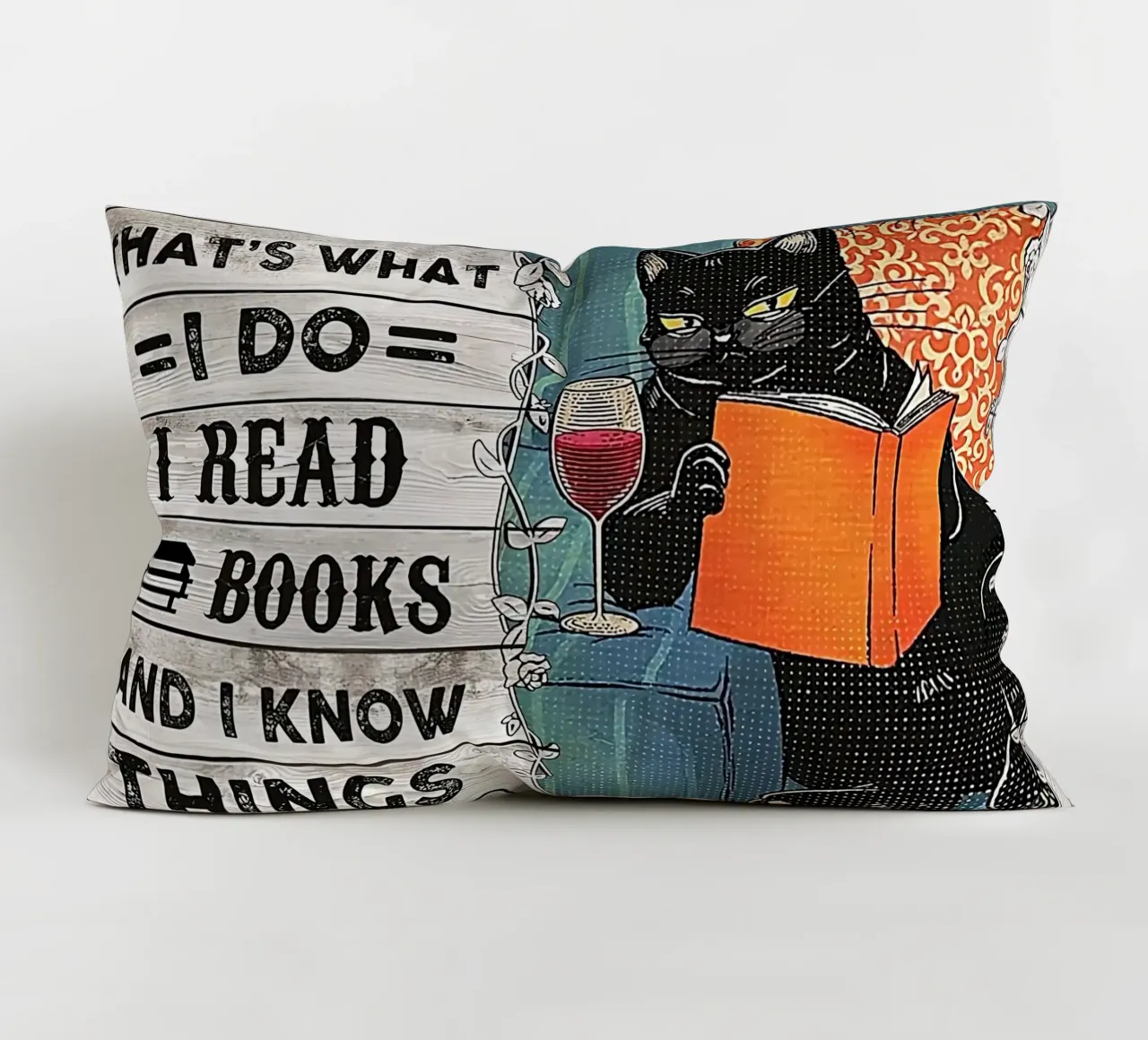 Das tue ich, ich lese Bücher und weiß Dinge Kissen von Aaronshop