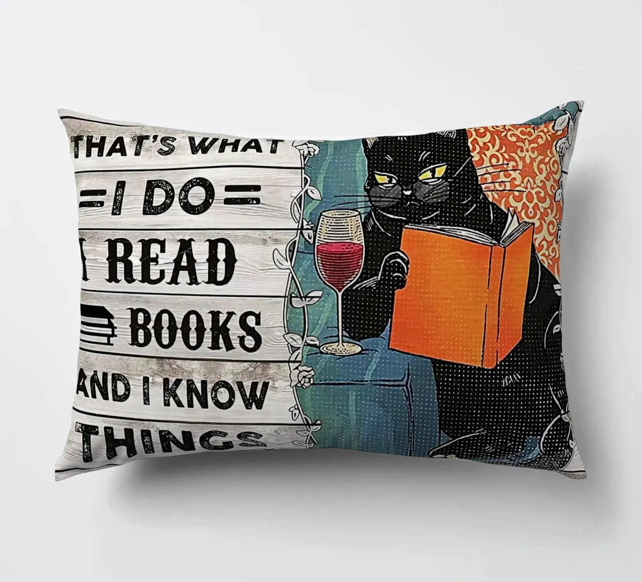 Das tue ich, ich lese Bücher und weiß Dinge Kissen von Aaronshop