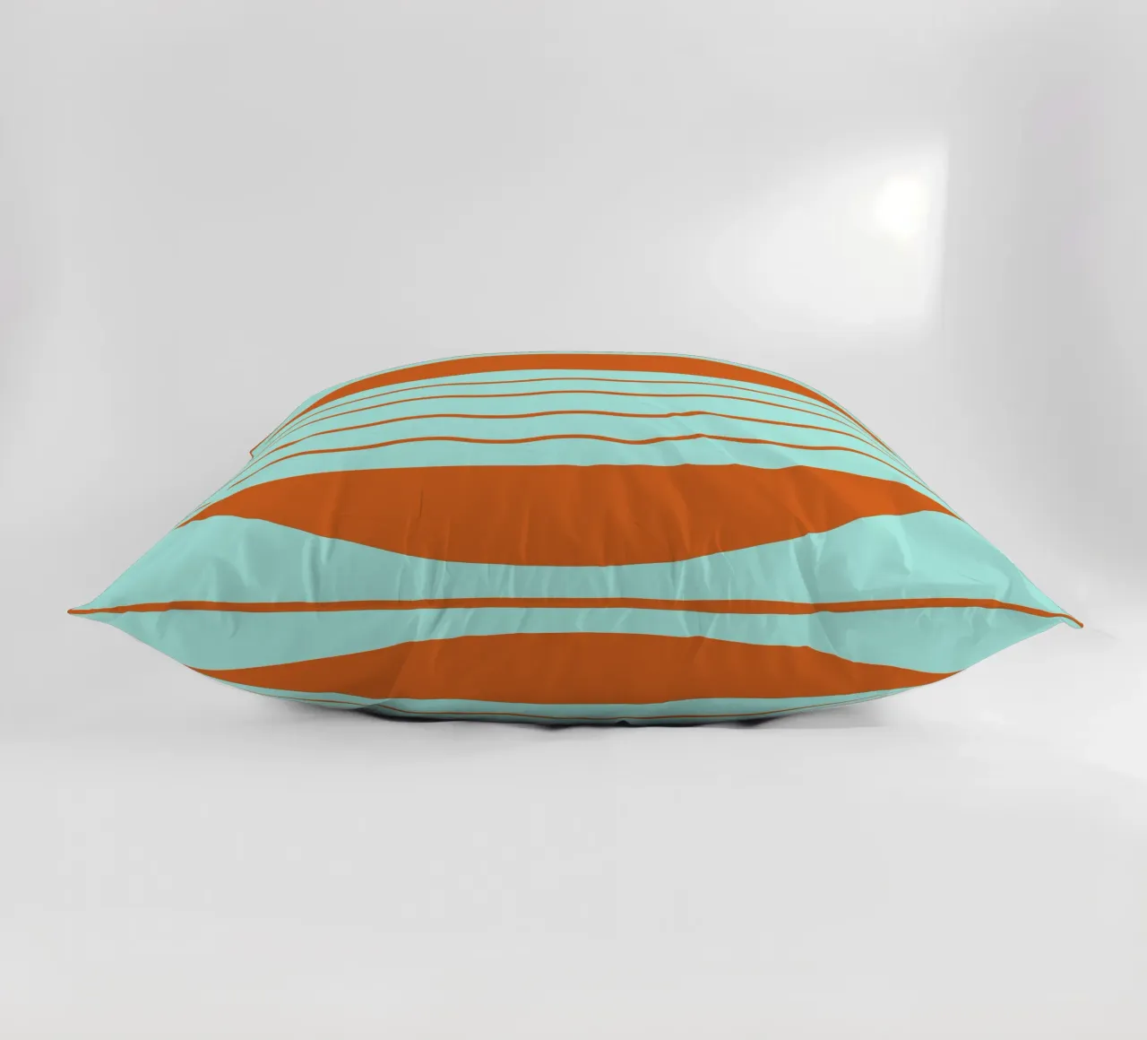 Boho Sunset Waves | Abstract Retro Art cuscino da Une Affaire de Filles