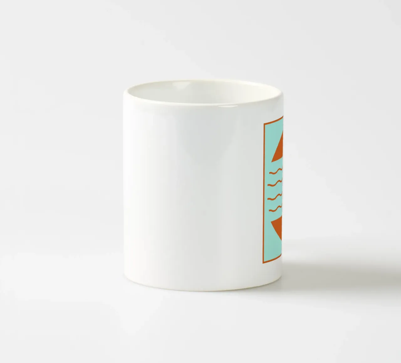 Boho Sunset Waves | Abstract Retro Art tazza in ceramica da Une Affaire de Filles