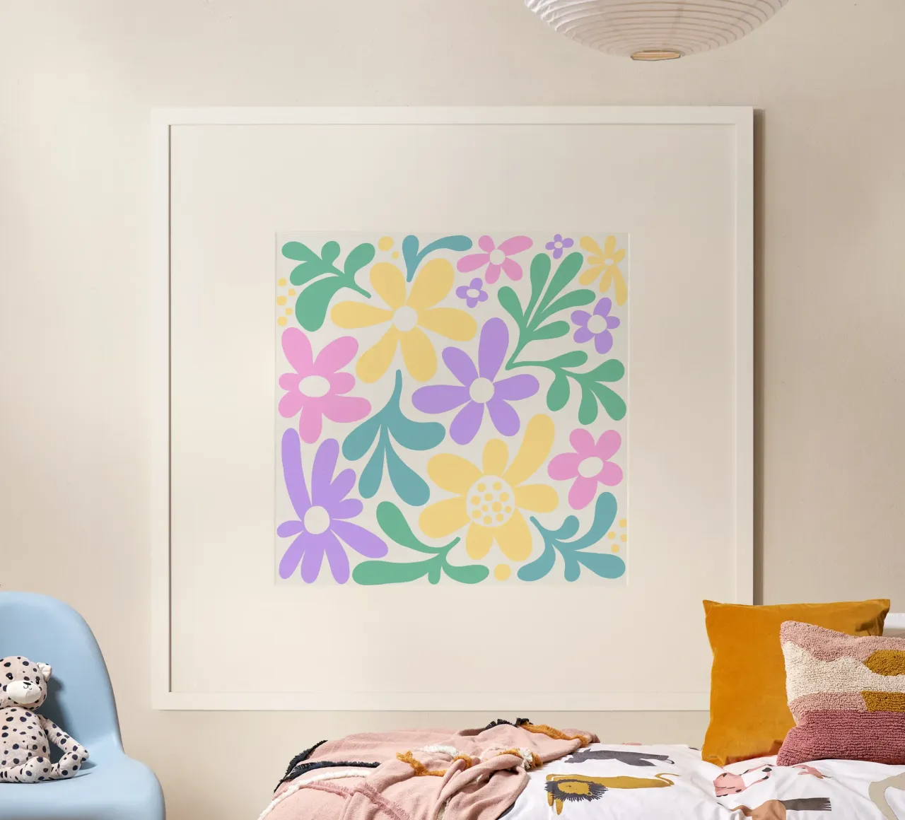 Margherite di Matisse poster con telaio in plastica da Happy Littles