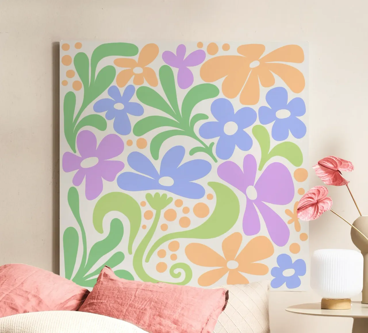 Margherite di Matisse tela con Cornice a cassetta da Happy Littles