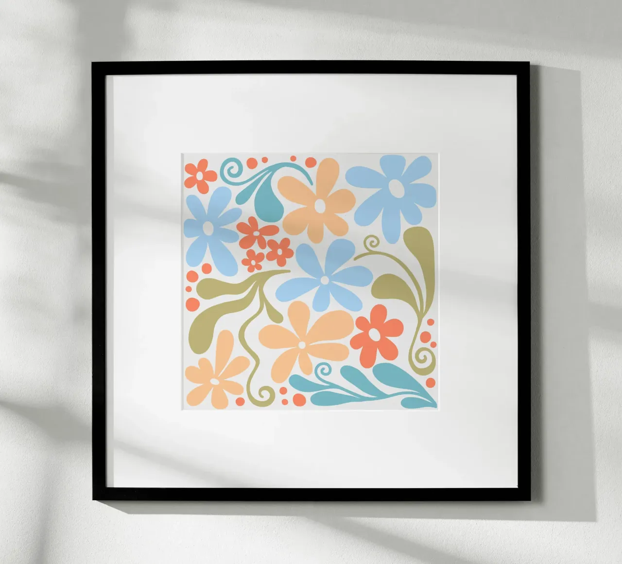 Margherite di Matisse poster con telaio in alluminio da Happy Littles