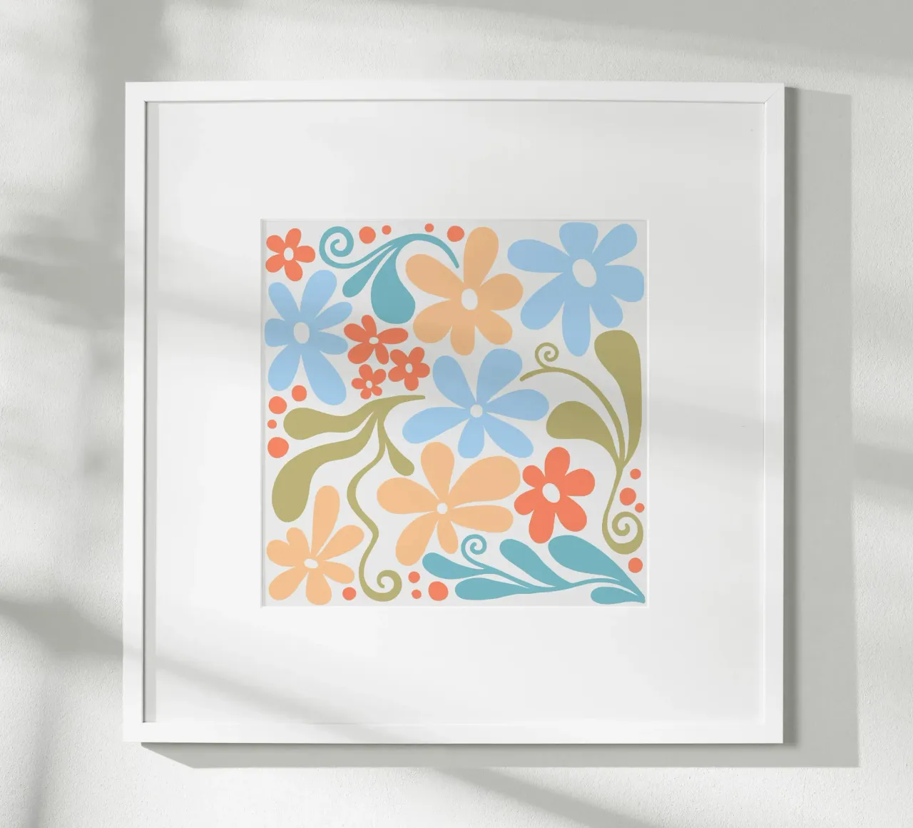 Margherite di Matisse poster con telaio in alluminio da Happy Littles