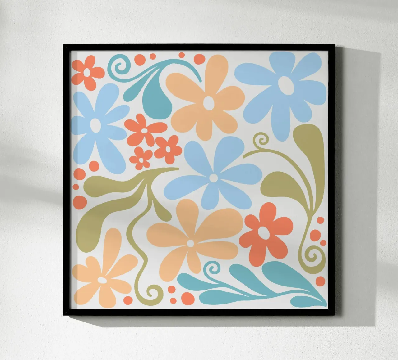Margherite di Matisse poster con telaio in alluminio da Happy Littles