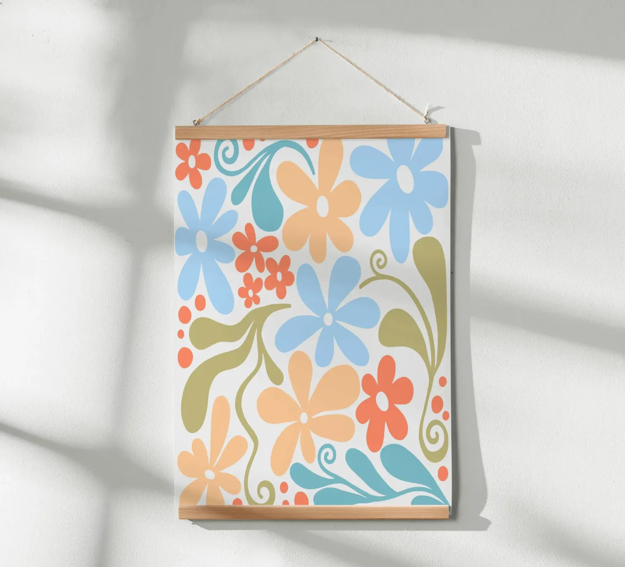 Margherite di Matisse poster con telaio in alluminio da Happy Littles