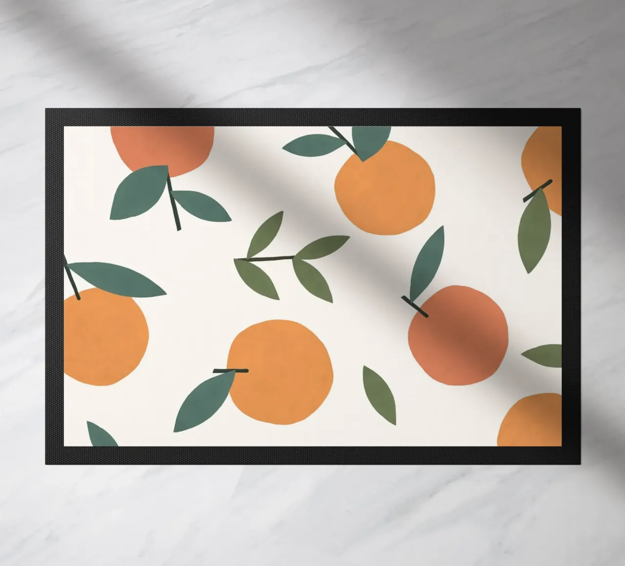 Clementines Pattern doormat by MoonlightPrint