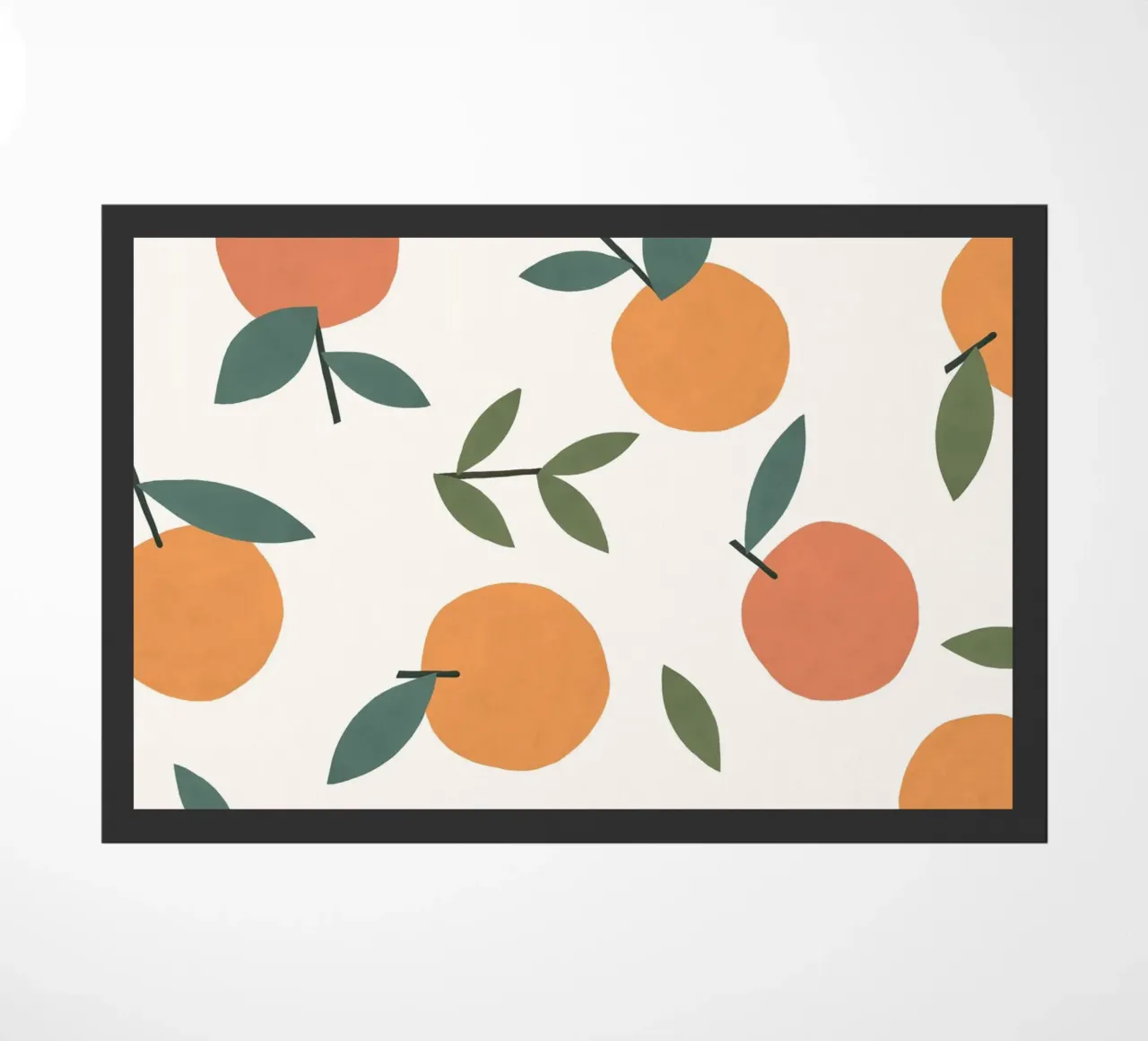 Clementines Pattern doormat by MoonlightPrint