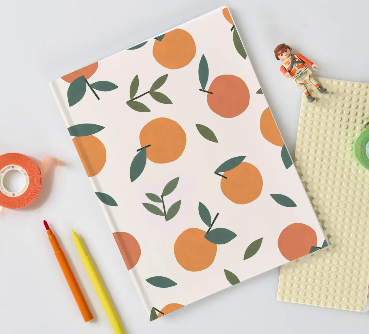 Clementines Pattern notebook by MoonlightPrint