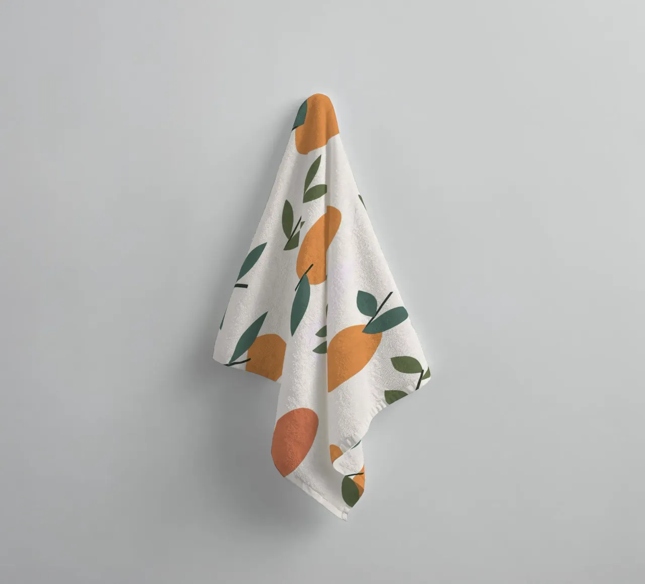 Clementines Pattern towel by MoonlightPrint