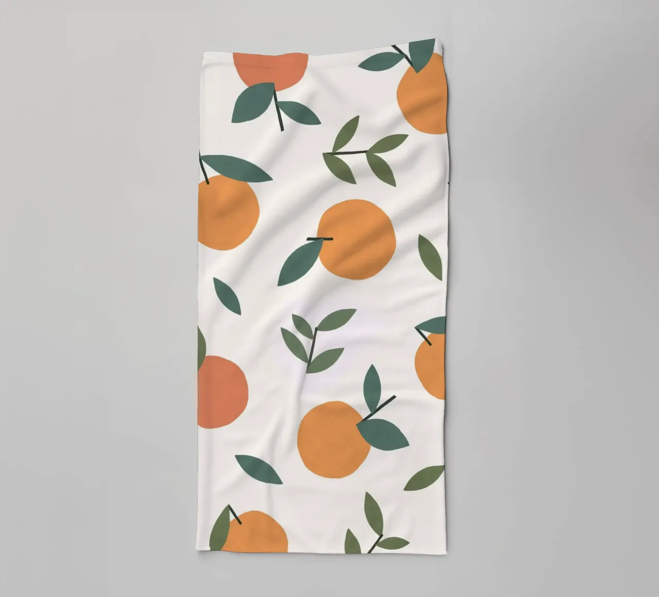 Clementines Pattern towel by MoonlightPrint