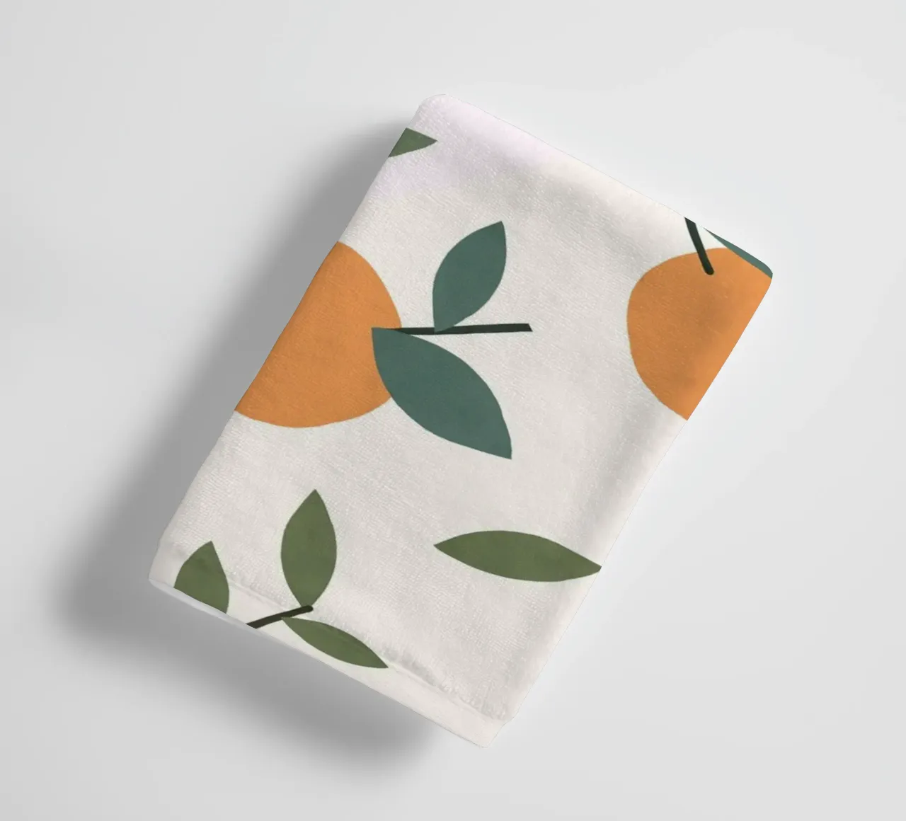 Clementines Pattern towel by MoonlightPrint