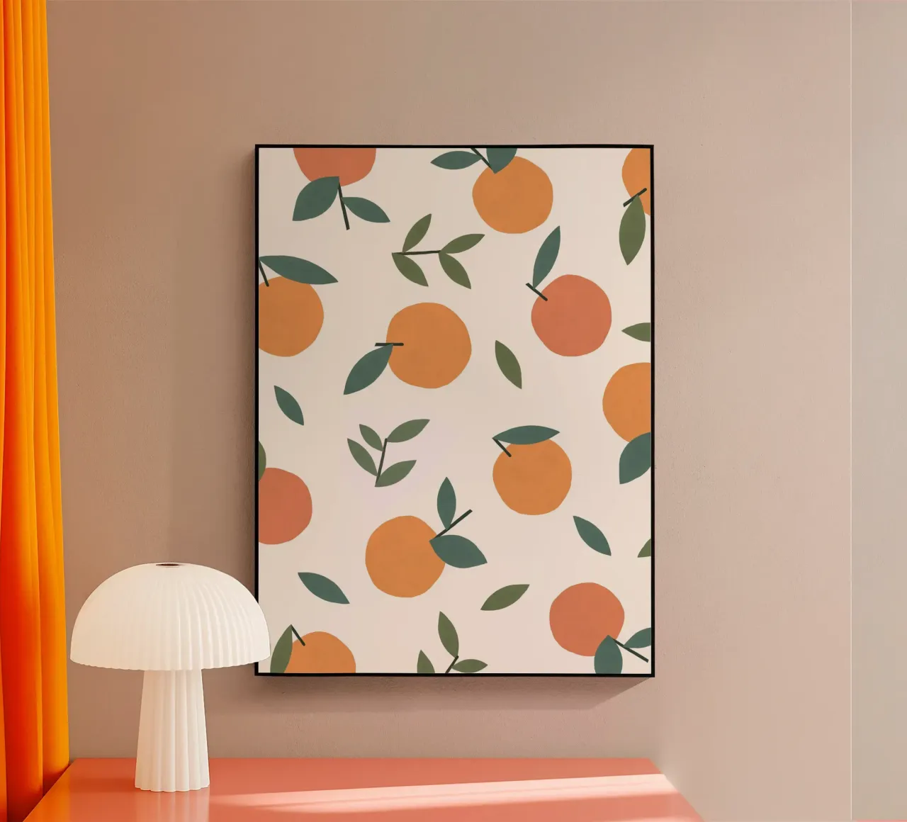 Clementines Pattern plexiglas de MoonlightPrint