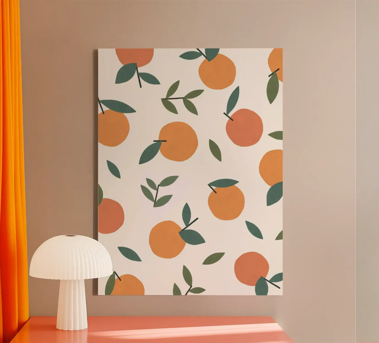 Clementines Pattern toile avec Caisse américaine de MoonlightPrint