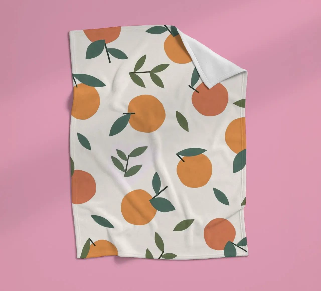Clementines Pattern Fleecedecke von MoonlightPrint