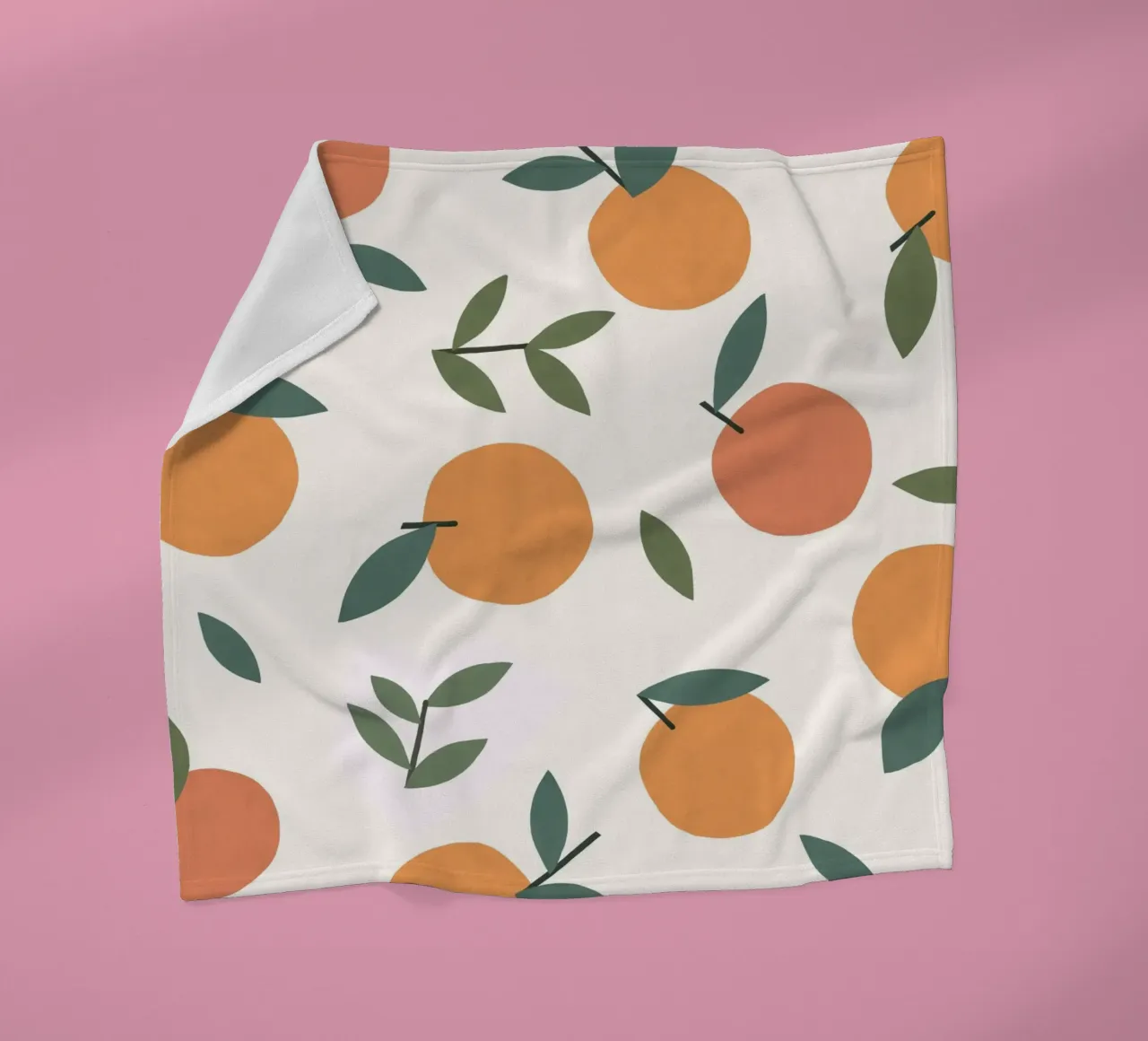 Clementines Pattern Fleecedecke von MoonlightPrint