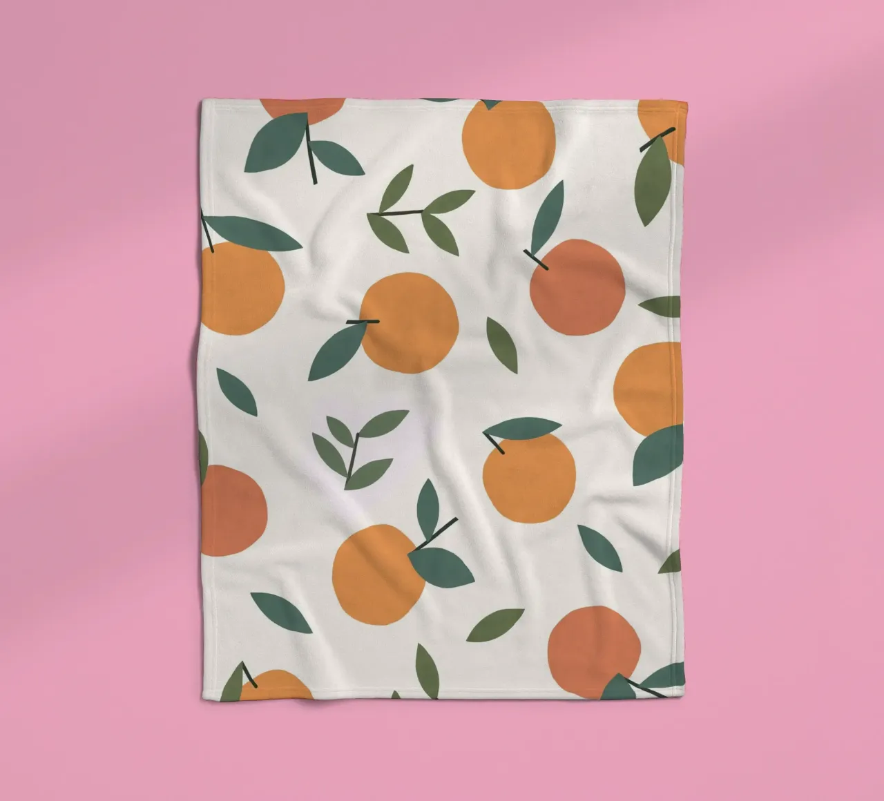 Clementines Pattern Fleecedecke von MoonlightPrint