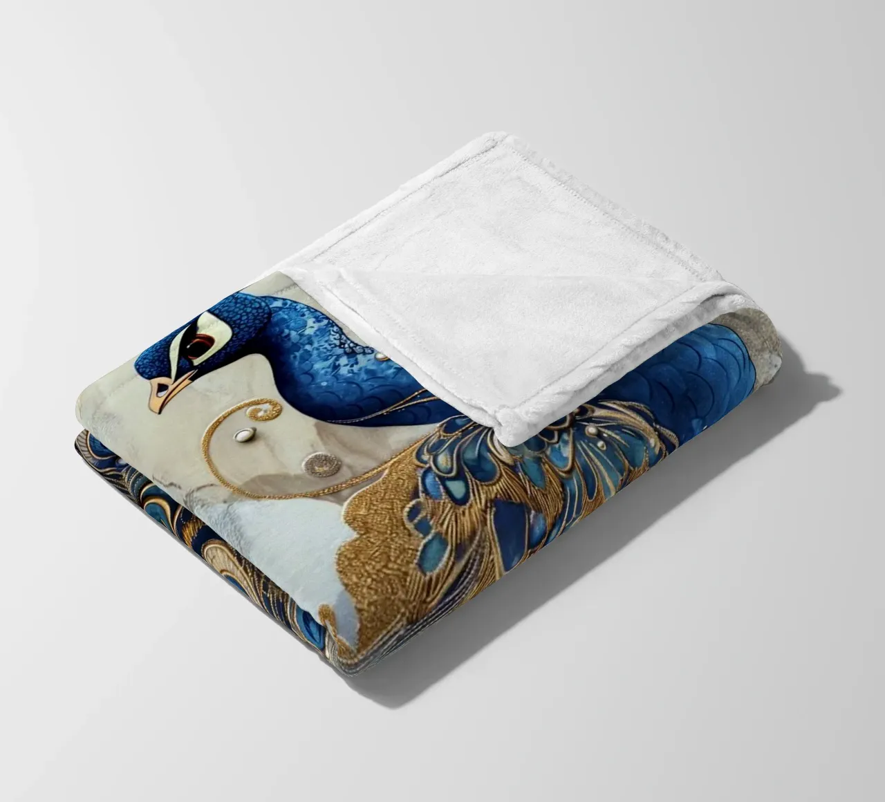 Peacock fleece blanket by Imagine