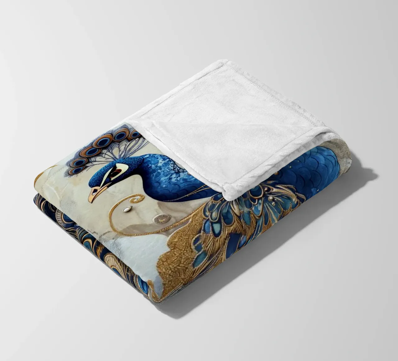 Peacock fleece blanket by Imagine