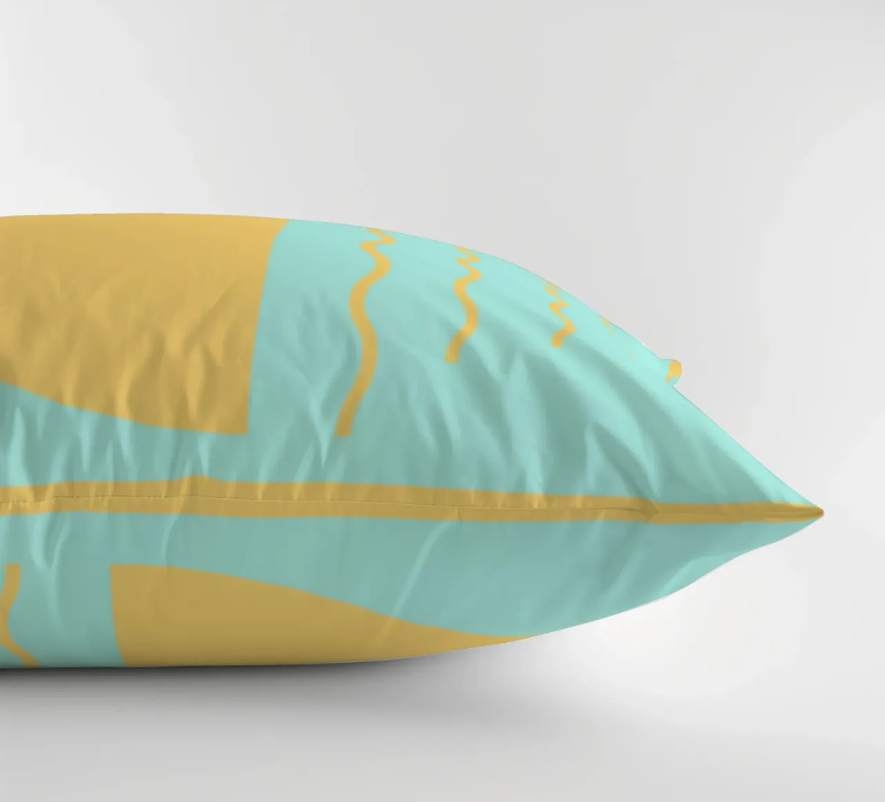 Boho Sunset Waves | Abstract Retro Art - IV cuscino da Une Affaire de Filles