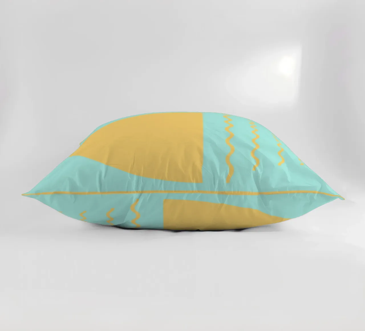 Boho Sunset Waves | Abstract Retro Art - IV cuscino da Une Affaire de Filles