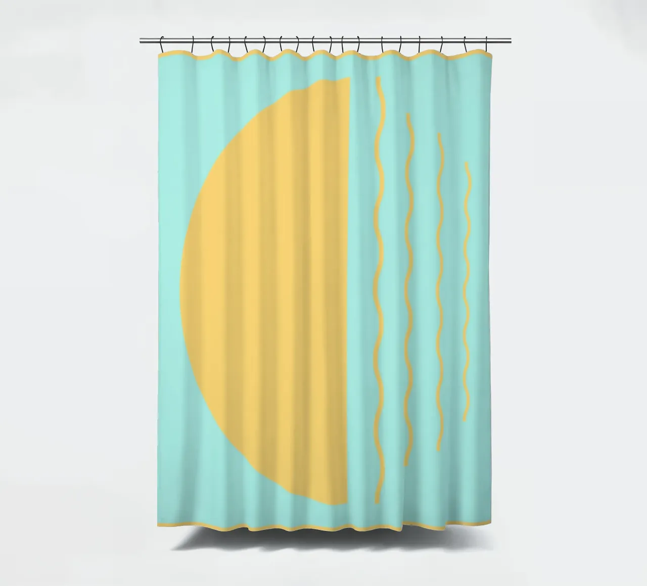 Boho Sunset Waves | Abstract Retro Art - IV tenda da doccia da Une Affaire de Filles