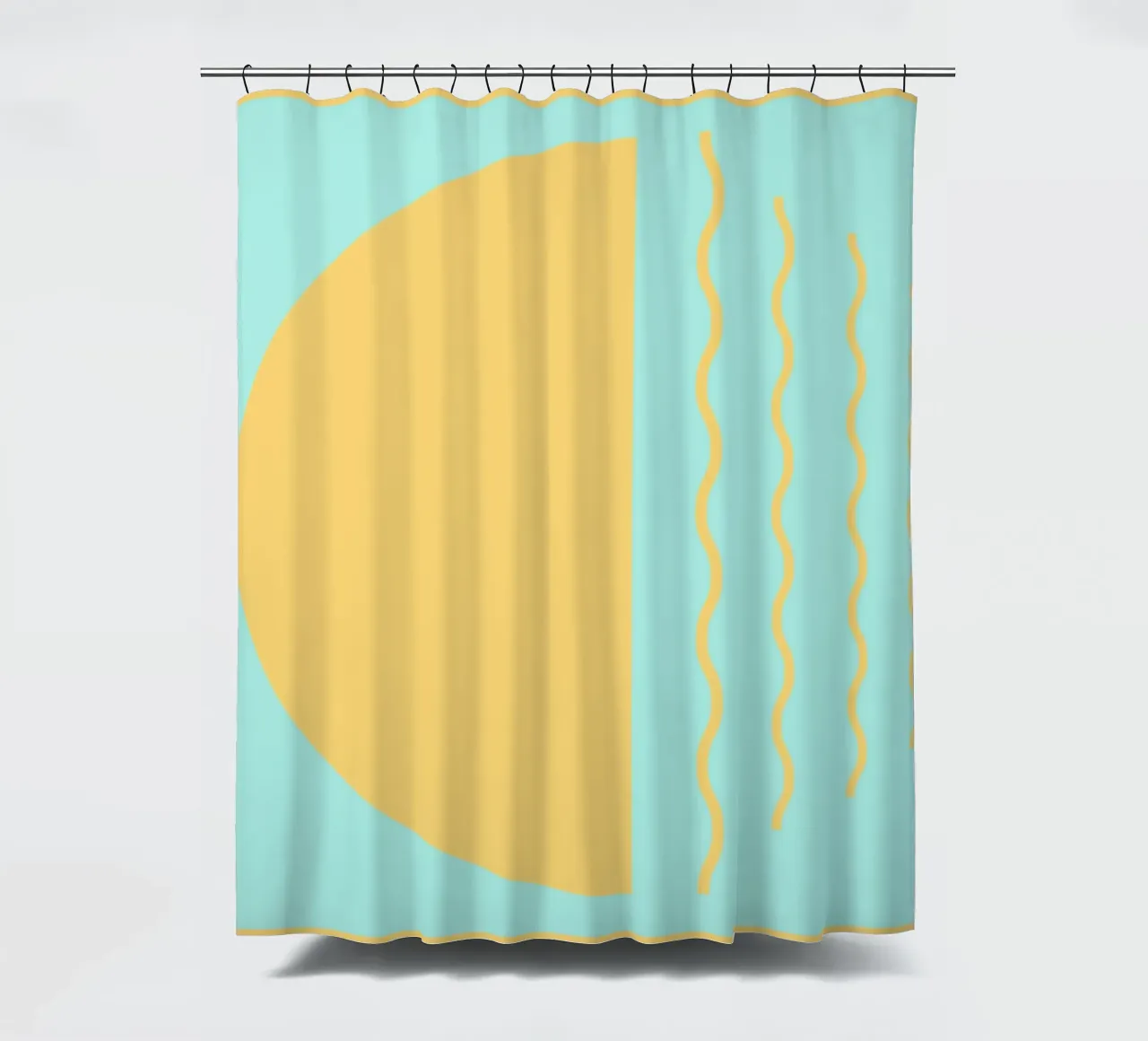 Boho Sunset Waves | Abstract Retro Art - IV tenda da doccia da Une Affaire de Filles