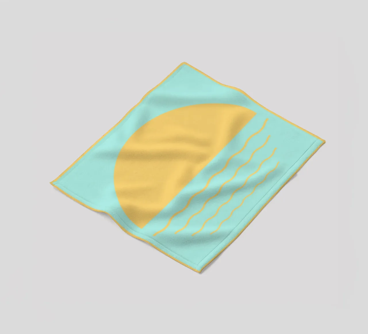 Boho Sunset Waves | Abstract Retro Art - IV coperta in pile da Une Affaire de Filles