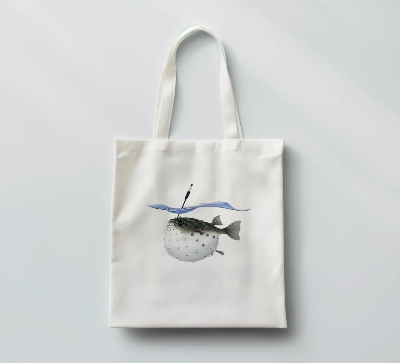 Take it Outside! (Wordless) borsa in juta da Rob Art | Illustration