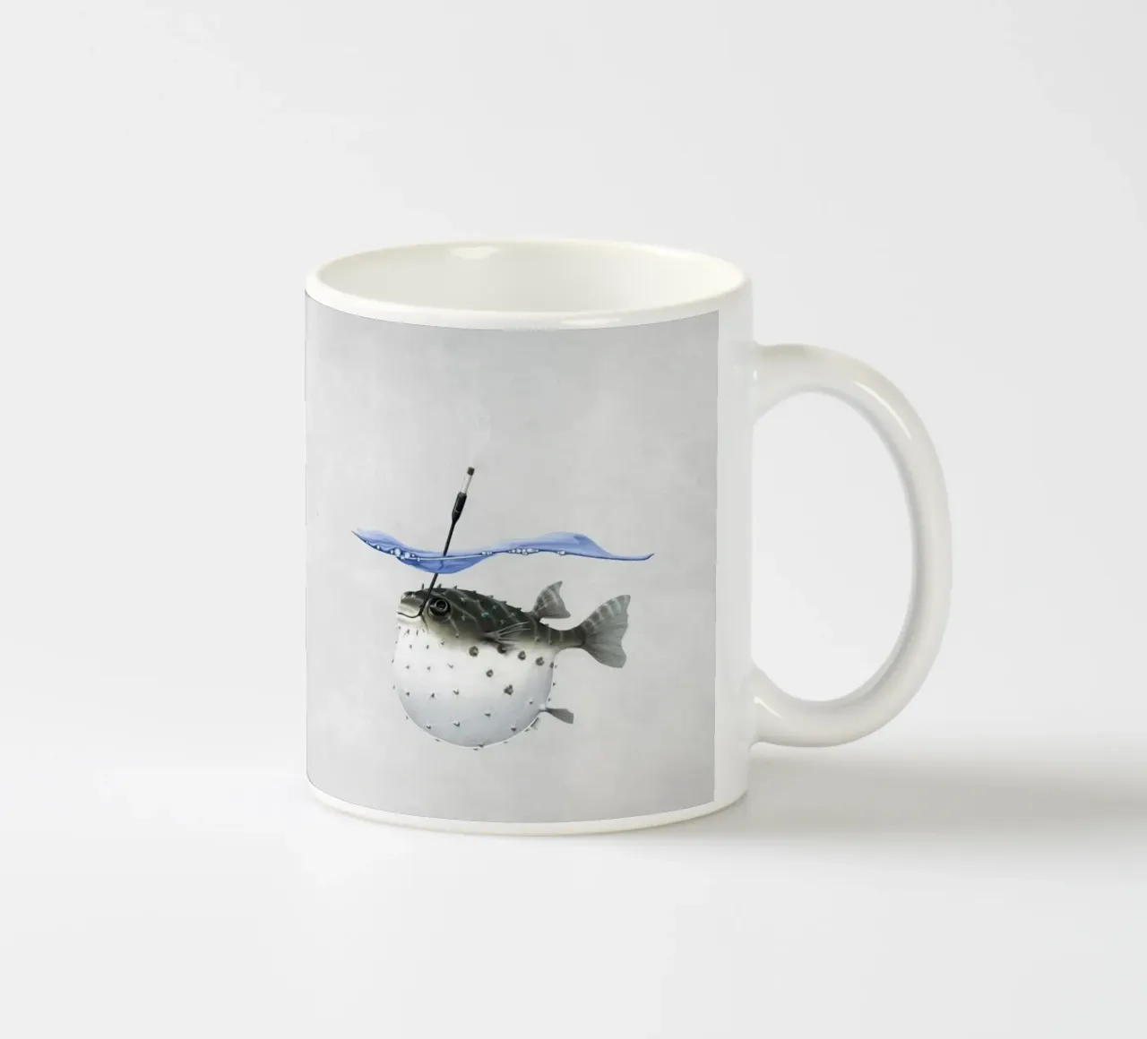 Take it Outside! (Wordless) tazza in ceramica da Rob Art | Illustration