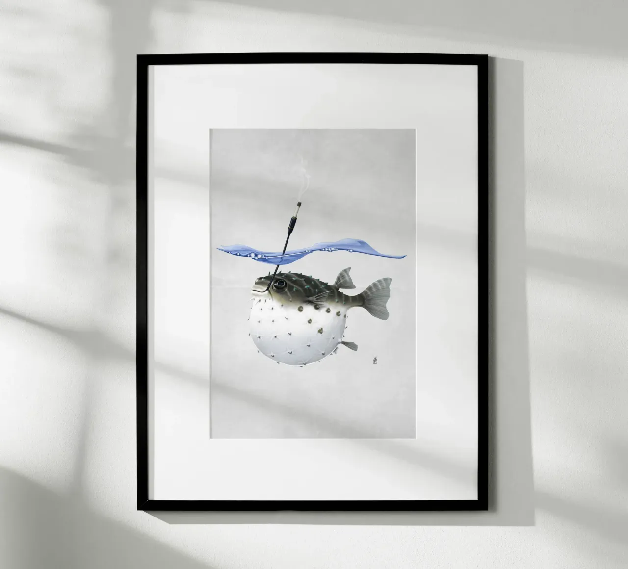 Take it Outside! (Wordless) poster con telaio in alluminio da Rob Art | Illustration