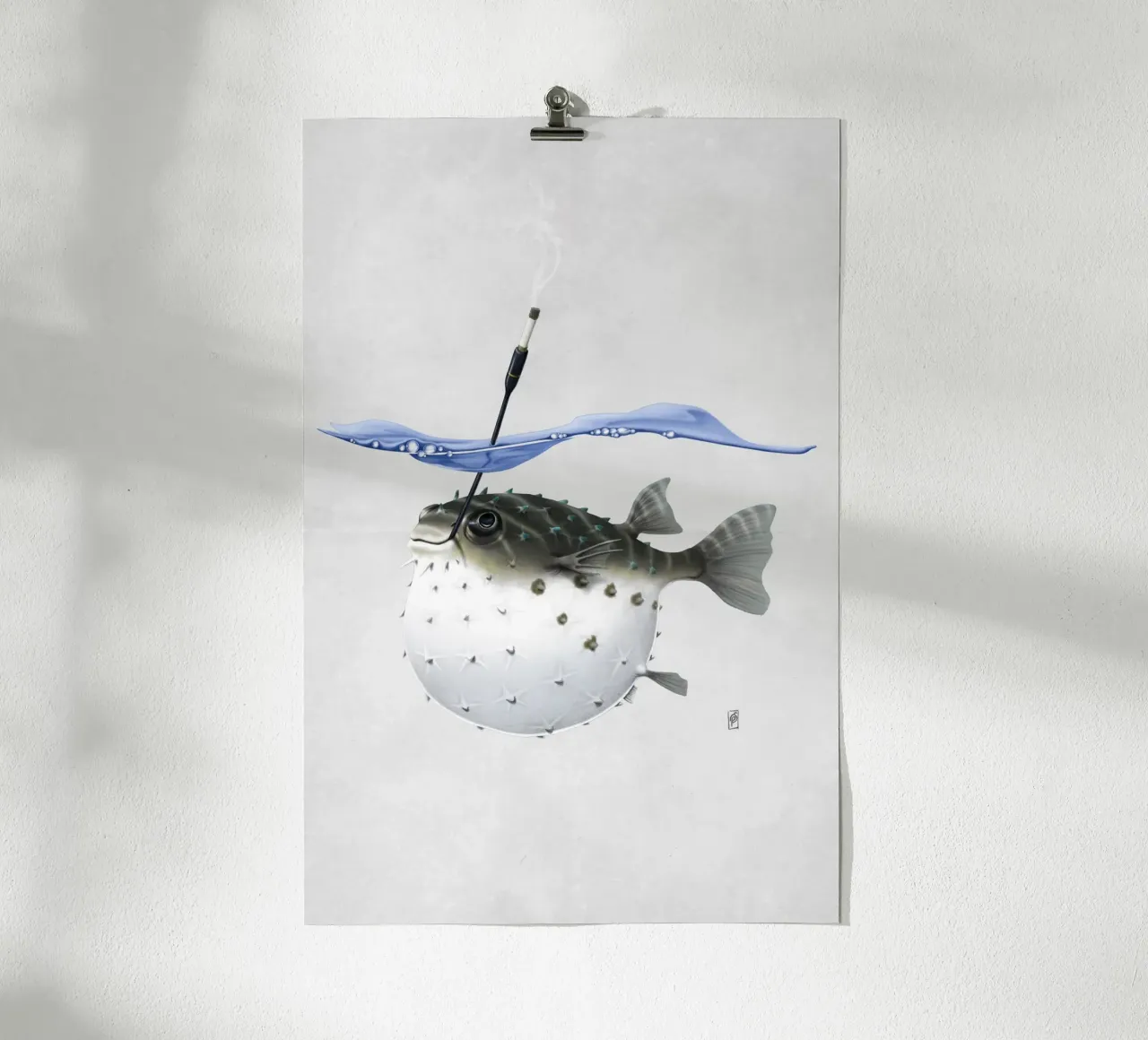 Take it Outside! (Wordless) poster con telaio in alluminio da Rob Art | Illustration