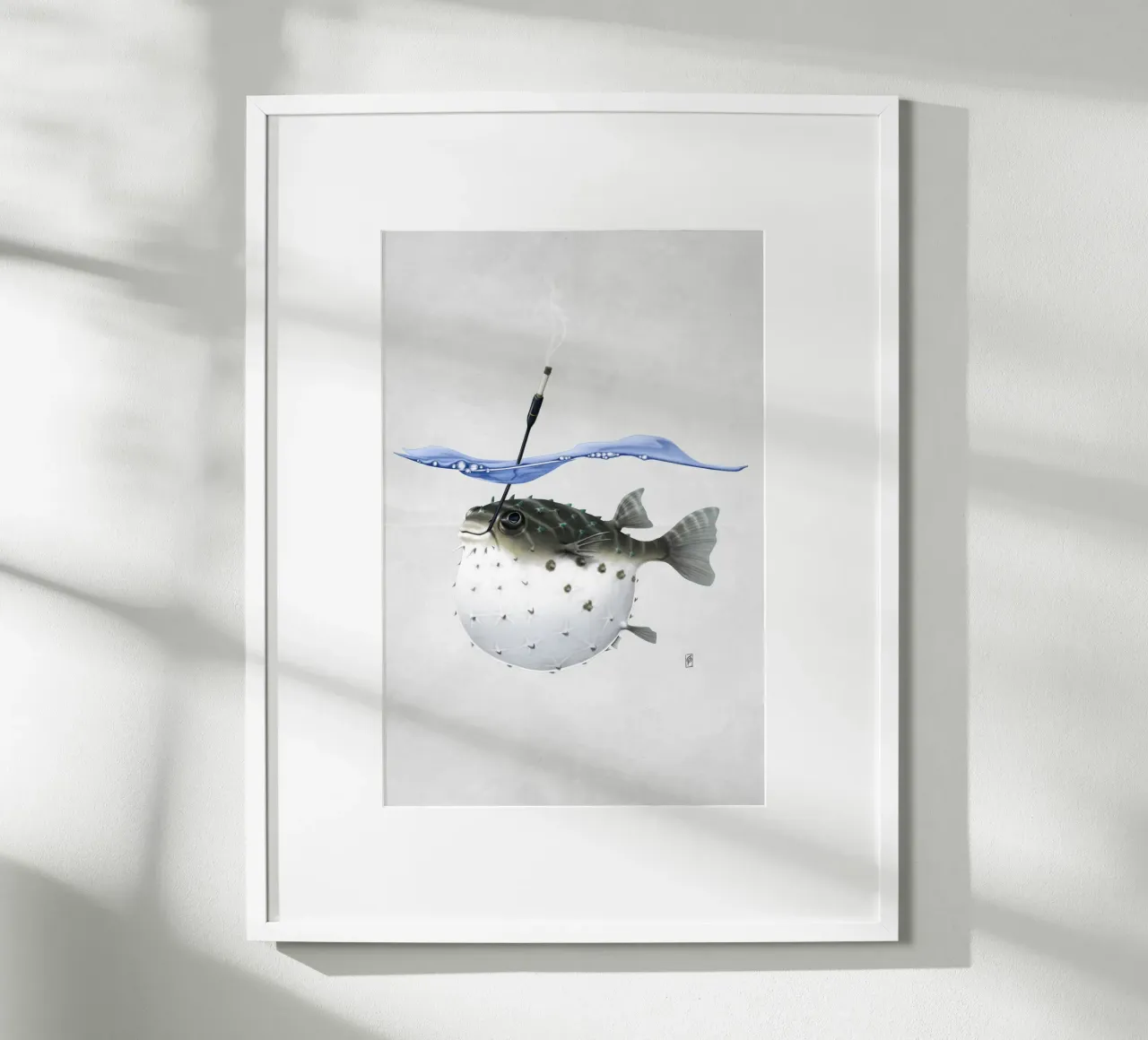 Take it Outside! (Wordless) poster con telaio in alluminio da Rob Art | Illustration
