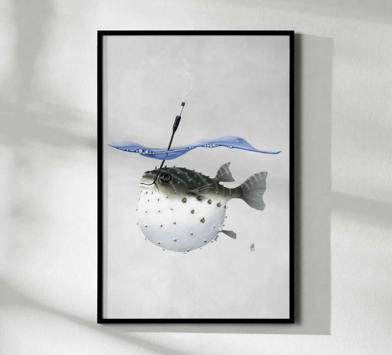 Take it Outside! (Wordless) poster con telaio in alluminio da Rob Art | Illustration