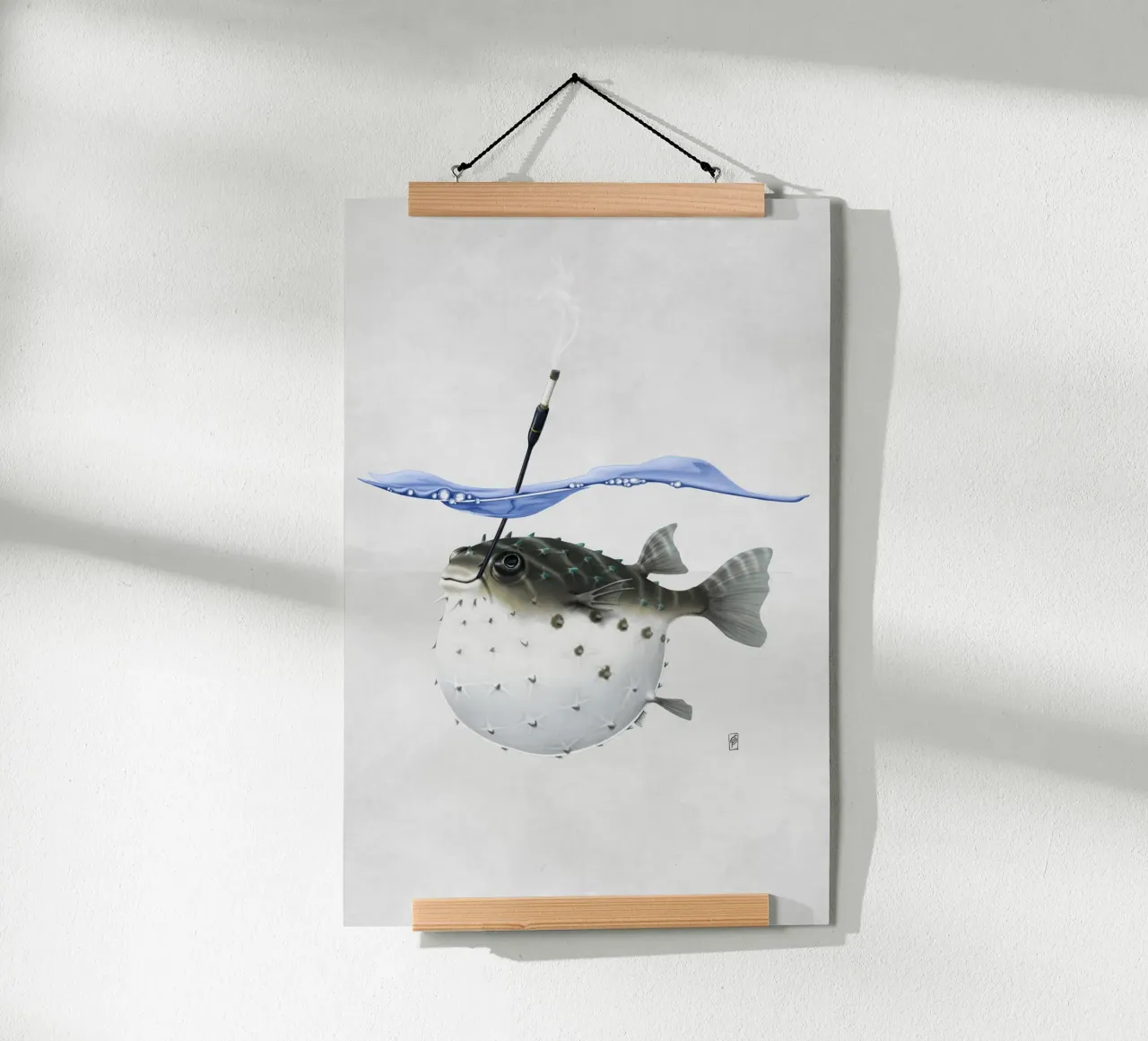 Take it Outside! (Wordless) poster con telaio in alluminio da Rob Art | Illustration