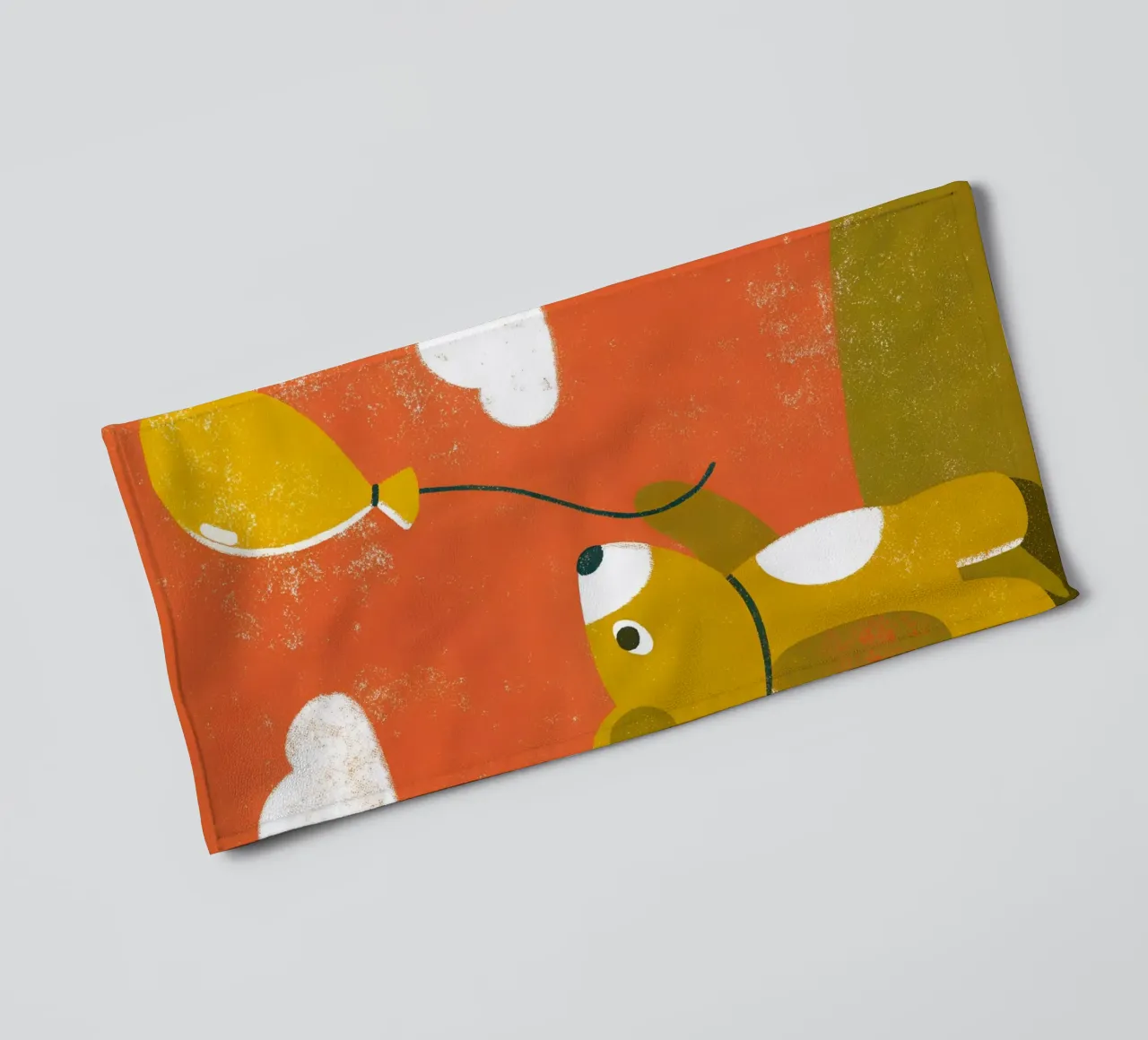 Orso e palloncino asciugamano da bagno da THE LATEST SHOP
