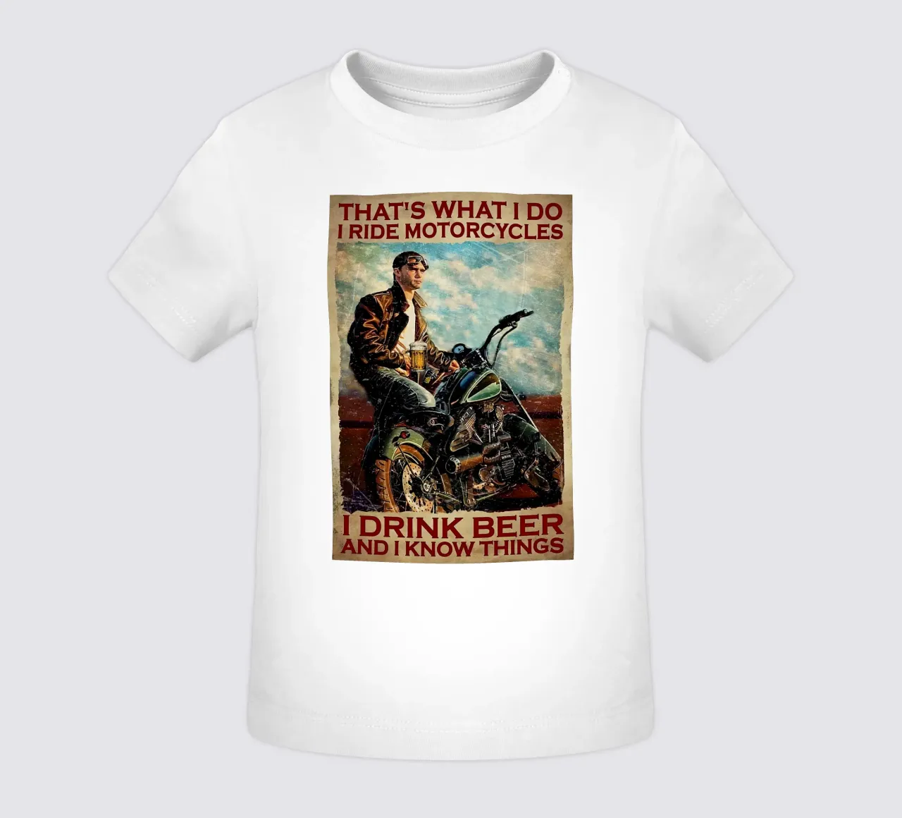 Questo è quello che faccio, vado in motocicletta maglietta neonato da Aaronshop