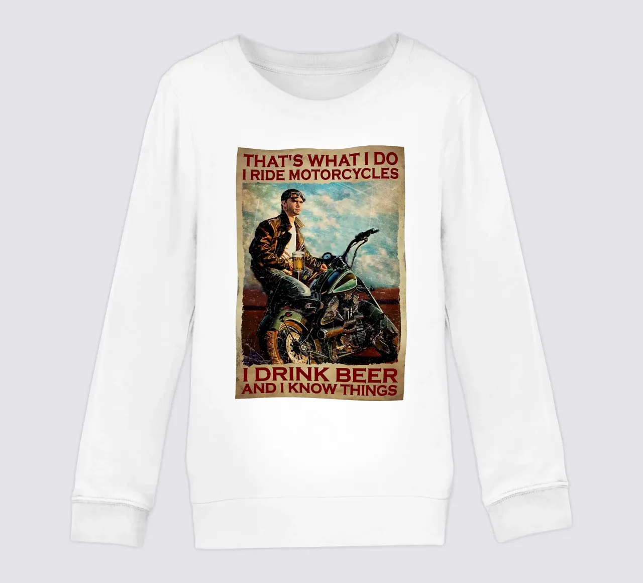 Questo è quello che faccio, vado in motocicletta felpa bambino da Aaronshop