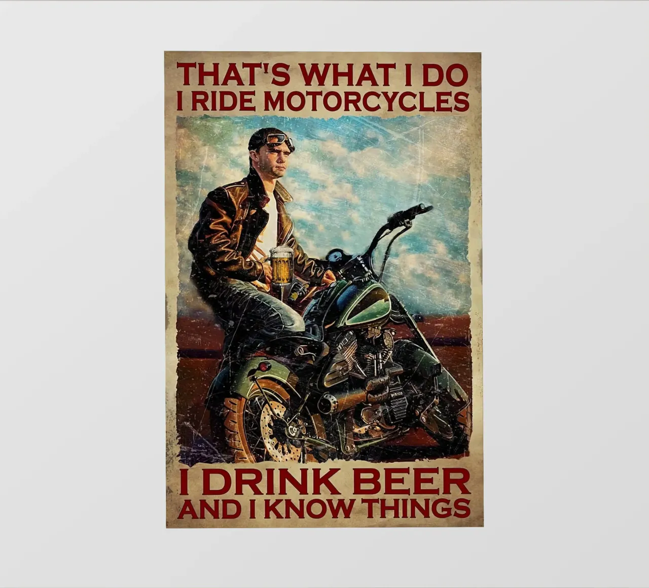Questo è quello che faccio, vado in motocicletta pellicola backlit da Aaronshop