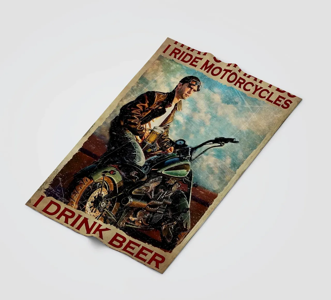 Questo è quello che faccio, vado in motocicletta coperta in pile da Aaronshop